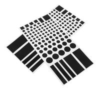 Toyvian Pegatinas de Bloqueo de Luz LED para Electrodomésticos, 2 Unidades, Cinta Autoadhesiva de Atenuación del 50% al 80%, Cubiertas Opacas para Routers, Televisores y Dormitorios,