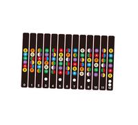 Toyvian Pegatinas de Guitarra Guía de Dedos para Violín Pegatinas para Diapasón Etiquetas para Trastes Uso Diapasón de Guitarra Calcomanías para Notas