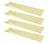 Toyvian Pegatinas para Diapasón 4 Cuerdas, Accesorios de Pegatinas de Notas para Principiantes, Calcomanías de Escala de Pvc Duraderas para Guitarra, Mejora Aprendizaje Musical