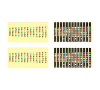 Toyvian Pegatinas para Diapasón de Guitarra en Varios Colores, 4 Piezas de Pvc Impermeables Que Ayudan a Principiantes a Practicar y Aprender Notas Musicales Color Color Aleatorio