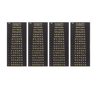 Toyvian Pegatinas para Trastes de Guitarra Eléctrica y Acústica para Principiantes, 4piezas de Pvc Negro Aplicación Sencilla y Acelerador de Desarrollo de Habilidades