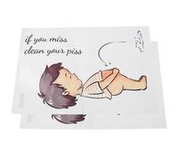 Toyvian Pegatinas Removibles para Asiento de Inodoro 2 Piezas 20X30 CM Adhesivo para Entrenamiento para Ir al Baño Decoración para Pared y Tapa de Baño