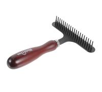 Toyvian Peine Manual para Mascotas Mango de Madera Removedor de Pelo para Perros y Gatos Rastrillo para Alfombras para Eliminar Pelos Sueltos y Enredos Herramienta de Aseo para