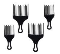 Toyvian Peines de Púas Anchas para Cabello Rizado y Liso Juego 4 Piezas 2 Grandes y 2 Pequeños Plástico Resistente E Inodoro para Desenredar Levantar el Cabello y Uso Diario Viajes