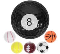 Toyvian Pelota de Golf de Goma, Pelota de Entrenamiento de Golf, Cómoda al Tacto, Bordes Suaves, Resistente, para Adolescentes, Práctica y Obsequio Promocional Color Color Aleatorio