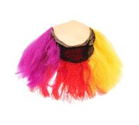 Toyvian Peluca Colorida Ligera de Látex y Fibra para Hombres Diseño Vibrante, Reutilizable y Fácil Mantenimiento para Espectáculos y Fiestas de Comedia