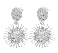 Toyvian Pendientes Colgantes Redondos Bohemios de Aleación Estilo Vintage con Diseño Solar para Mujer Ligeros y Cómodos Accesorios Boho Ideales para Ocasiones Casuales y Regalos