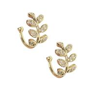 Toyvian Pendientes de Clip sin Agujero, Diseño Creativo y Elegante Zircon para Adorno Femenino en Fiestas
