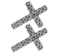 Toyvian Pendientes de Cruz Pequeños para Mujer, Bisutería Ligera de Acero Inoxidable, Diseño Minimalista y Antialérgico, Ideales para Uso Diario y Estudiantes, Color Plateado