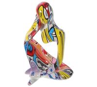 Toyvian Pensador Resina Sintética para Detalles Vivos Decoración Figura Abstracto Moderna del Hogar, Adecuado para Estantería y Sala de Estudio