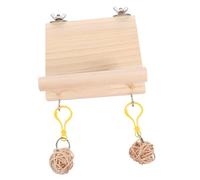 Toyvian Percha para Pájaros De Madera Natural Plataforma De Ejercicio Resistente Soporte para Jaulas y Árboles De Jardín Estimula