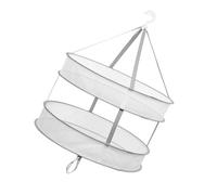 Toyvian Percha Plegable de Secado para Calcetines y Ropa Interior Diseño Ligero y Estructura de 2 Niveles en Malla y Alambre de Acero para Uso en Casa y Exterior