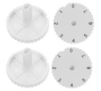 Toyvian Perilla del interruptor de dial para frigorífico y congelador, pack de 4 en ABS con 7 posiciones para regulación térmica en electrodomésticos