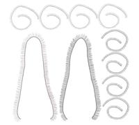 Toyvian Pestañas de Muñeca Postizas DIY 20 Tiras 0,4x20 Cm Negras y Marrones para Manualidades Artístico Decoración Muñecas Accesorios Realistas