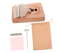 Toyvian Piano De Pulgar Mbira De 17 Teclas Control De Sonido Flexible Madera Perfecto Para Cualquier Edad