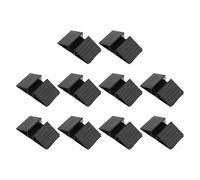 Toyvian Pies de Soporte para Valla de Perros 10 Piezas Base Triangular de Plástico Negro Estabilizador de Puerta para Mascotas Reforzador de Cercado para Uso Exterior