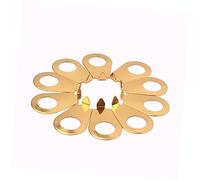 Toyvian Piezas De Guitarra: 10 Arandelas De Acero Para Perillas De Guitarra Placas De Puntero De Repuesto Para Potenciómetros De