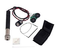 Toyvian Piezo Guitarra Acústica De Guitarra Preamplificador Oculta Robusta Sin Perforación