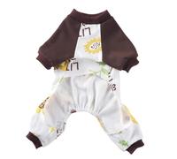 Toyvian Pijamas para Mascotas Ropa Chaqueta de Gato UPS Abrigo criar cálido Disfraz de Mascota Pijama de Dormir para Mascotas Traje de Perro suéter de Cachorro poliéster
