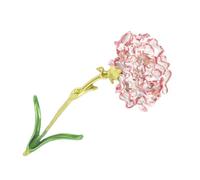 Toyvian Pin de Solapa Clavel Rosa, Accesorio Decorativo de Aleación Esmalte, Clip Floral para Mujer, Adecuado para Fiestas y Ceremonias, Tamaño Pequeño Elegante
