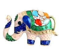 Toyvian Pin Retro de Elefante para Mujer, Ligero y Decorativo, Hecho de Aleación, Accesorio Elegante Adecuado para Bodas y Navidad
