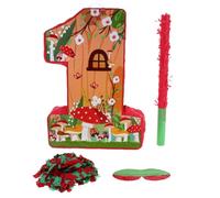 Toyvian Piñata de Hongos, Juguetes de Piñata, 1 Juego, Papel, Decoración de Cumpleaños, para Bebés, Fiesta de 1 Año