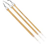 Toyvian Pinceles de Caligrafía China para Principiantes Kit de 3 Unidades Pequeño Mediano y Grande Pincel de Escritura Tradicional Multiusos para Dibujo y Pintura Material Estable y