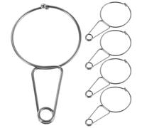 Toyvian Pinzas de Acupresión Auricular 5 Piezas sin Imán para Masaje y Estimulación de Puntos de Acupuntura Orejas Herramienta para Reducir el Estrés y Terapia de Reflexología Casa y