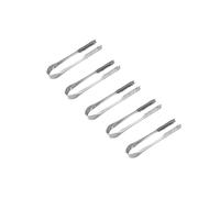 Toyvian Pinzas de Hielo de Acero Inoxidable 10 Piezas Diseño Antideslizante y Forma Ondulada para Uso Diario y Buffet en Cocina y Bar