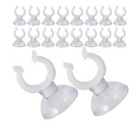 Toyvian Pinzas para Tubos de Acuario con Ventosa Transparente Abrazaderas de Fijación para Mangueras de 16 MM Soporte para Tubería de Agua en Peceras 50 Unidades Accesorio para