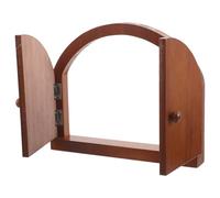 Toyvian Placa de Cubierta de Salida de Madera Diseño de Puerta de Hadas, Protector Eléctrico a Prueba de Bebés, Resistente a Rayaduras Aislamiento Confiable para Seguridad Familiar
