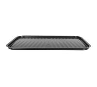 Toyvian Placa para Barbacoa Teppanyaki de Hierro Revestimiento Antiadherente, Transportable Asas Dobles, Tamaño Mediano para Cocinar Pescado en Exteriores y Cocina Eléctrica