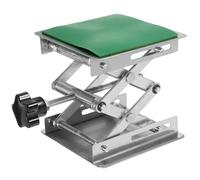 Toyvian Plataforma de Laboratorio, Plataforma para Laboratorio de Acero Inoxidable y Goma, Manual, Ajustable 5-15,5cm, Capacidad Aprox 5kg, Portátil, para Experimentos y Banco de Trabajo