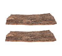 Toyvian Plataforma para Reptiles 2 Piezas Corteza Natural de Árbol 30x20 Cm Cueva Decorativa para Terrario Jaula Reptiles Lagartos Geckos Dragones Barbudos