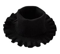 Toyvian Polaina de Cuello Multifunción de Algodón Elástico, Ligera y | Accesorio Negro para Exterior y Jardín, Estilo Creativo, Uso Práctico, Ajuste Cómodo, Diseño Versátil