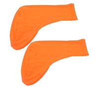 Toyvian Polainas para Zapatos de Senderismo Impermeables y Resistentes al Desgaste, Altas y Elásticas, Color Naranja, Talla L, Cubrezapatos a Prueba de Arena para Actividades al Aire