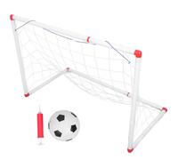 Toyvian Portería de Fútbol Mini 34 Pulgadas para Niños Portátil y Desmontable para Entrenamiento Interiores y Exteriores Marco de Fútbol Resistente y Práctico