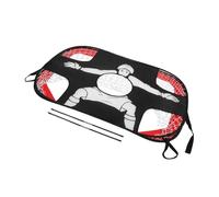 Toyvian Portería de Fútbol Plegable para Entrenamiento Portátil con Diseño de Personajes para Desarrollo de Habilidades y Prácticas