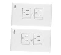 Toyvian Protector de Enchufes de Pared Cierre Automático, Abs Blanco, 3 Unidades, Seguridad Infantil contra Descargas para Cocina y Habitación Infantil