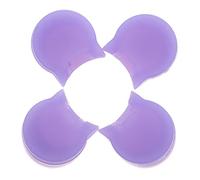 Toyvian Protector para Apoyo del Pulgar del Clarinete de Silicona Púrpura, 4 Piezas, Protege el Dedo y Mantiene la Posición Correcta para Uso Personal y Caminatas