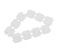 Toyvian Protectores de Enchufes de Seguridad de Color Blanco para Niños 10 Cubiertas ABS Que Cumplen Normas Europeas y Previenen Descargas Eléctricas