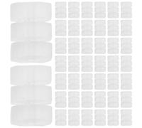 Toyvian Protectores de Freno de Bicicleta 100 Piezas, Anillos de Silicona Transparentes para Carcasa de Cable de Freno, Adaptadores y Tapas de Extremo Resistentes al Clima para Ciclismo