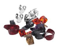 Toyvian Púas Para Guitarra Protector De Dedos Púas De Metal Para Pulgar Índice