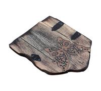 Toyvian Puerta De Hadas De Madera Para Jardín Decoración Exterior De Puerta Pequeña Estatua Artesanal De Madera Natural Adorno Para Árboles y Patios Creativa De Cuento