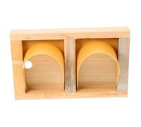 Toyvian Puerta para de Madera y Plástico Resistente Diseño Europeo Elegante Fácil Instalación sin Herramientas Entrada Rápida para Jaulas de Pájaros y Palomares