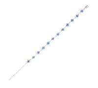 Toyvian Pulsera Ajustable de Cuentas de Ojo Malvado Azul, Brazalete de Cobre Hecho a Mano para Mujer, Joyería Bohemia Vintage Mal de Ojo, Accesorio para Uso Diario y Ocasiones Casuales