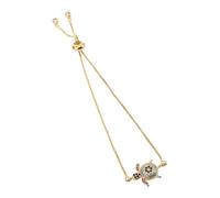 Toyvian Pulsera Ajustable de Tortuga con Circonita Dorada Joyería Temática Oceánica para Mujer Diseño Cómodo y Resistente Regalo para Amistad y Ocasiones Especiales