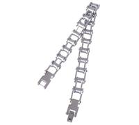 Toyvian Pulsera de Cadena de Bicicleta de Acero Inoxidable Pulsera de Motociclista Diseño de Eslabones Cierre de Solapa Resistente Joyería Unisex para Uso Diario y Obsequio Especial