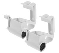 Toyvian Rallador de Queso Manual 2 Piezas de Acero Inoxidable con Mango Antideslizante Color Blanco Cortador Portátil para Patatas Verduras y Mantequilla Utensilio de Cocina Compacto