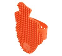 Toyvian Rascador de Patas de Mesa para Gatos Peine Forma de Pez con Correa Estable Protector de Muebles para Salas de Estar Color Naranja Rojo